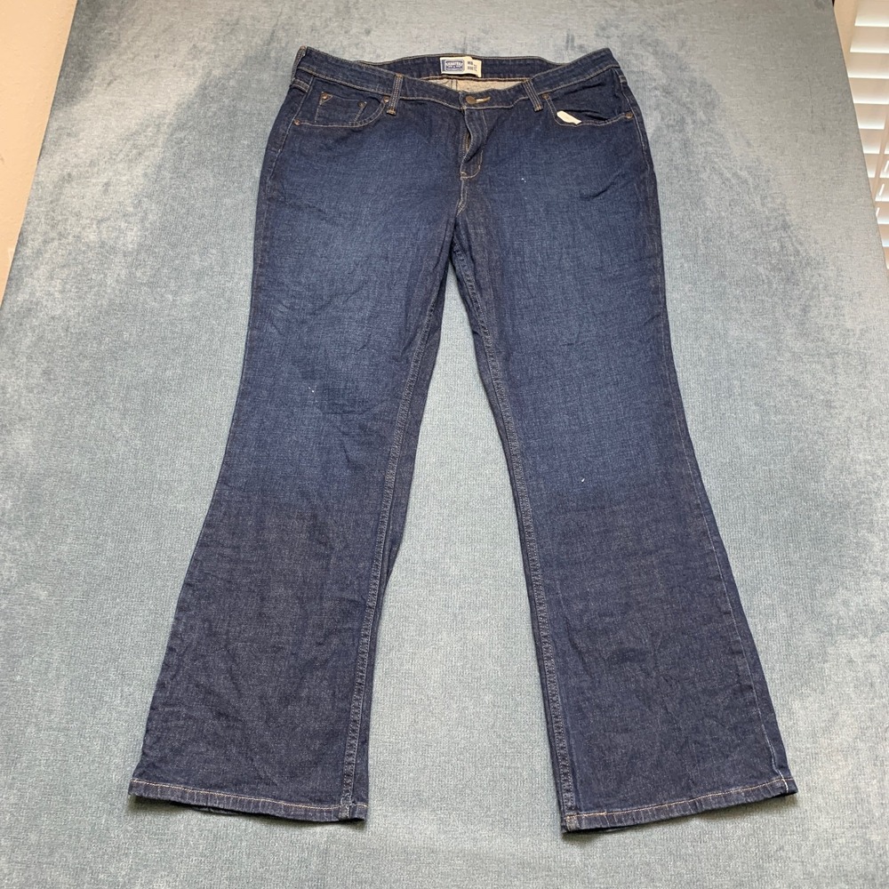 Signature by Levi Strauss & Co. Mid Rise Bootcut Jeans Womens 18M Blue Denim